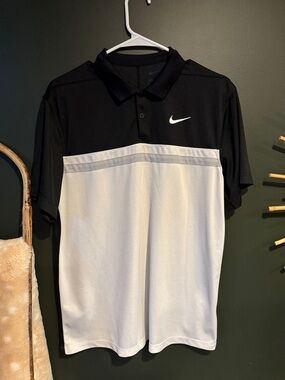 Nike Two-Tone Black and White Men’s Polo